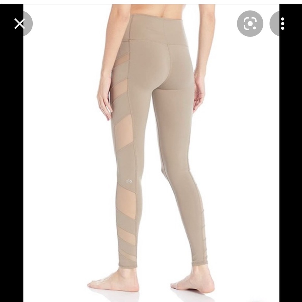 Alo Tan Side Mesh Leggings